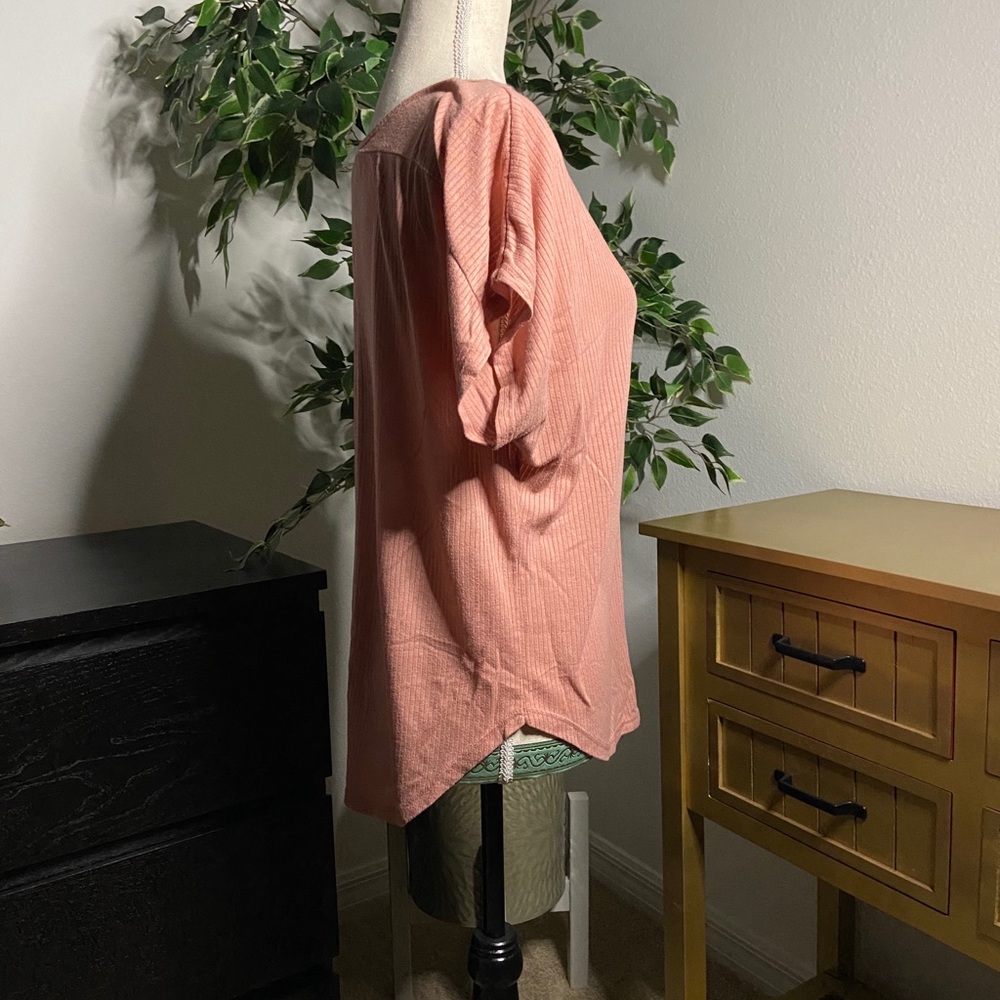 Pink Vneck Top - Picture 4 of 5